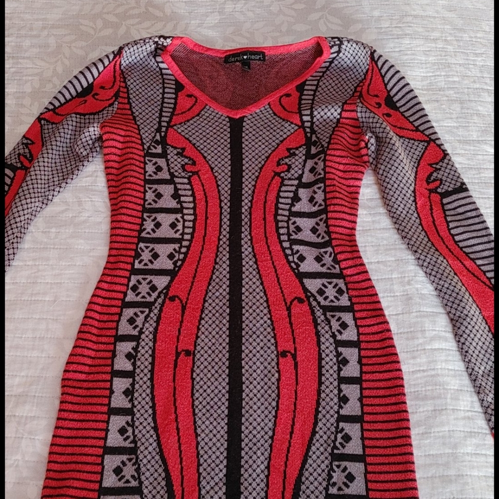 Derek Heart Sweater Dress. EUC. Perfect for VDay